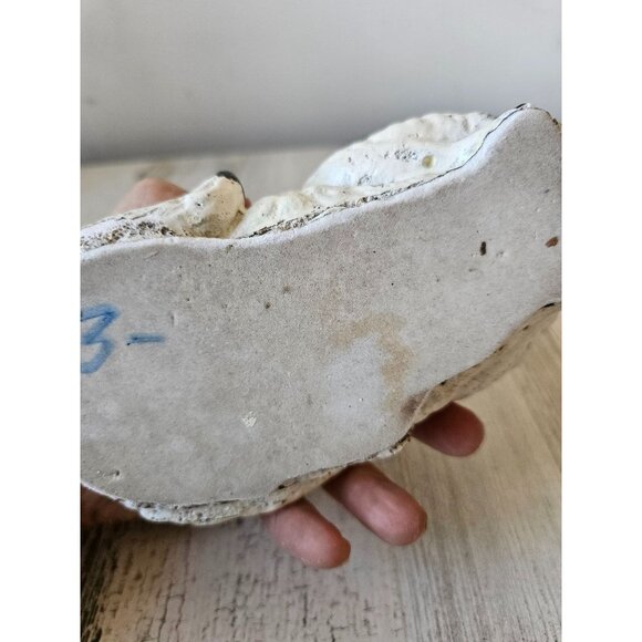 Vintage plaster tabby‎ white cat kitten lifelike - Picture 8 of 8